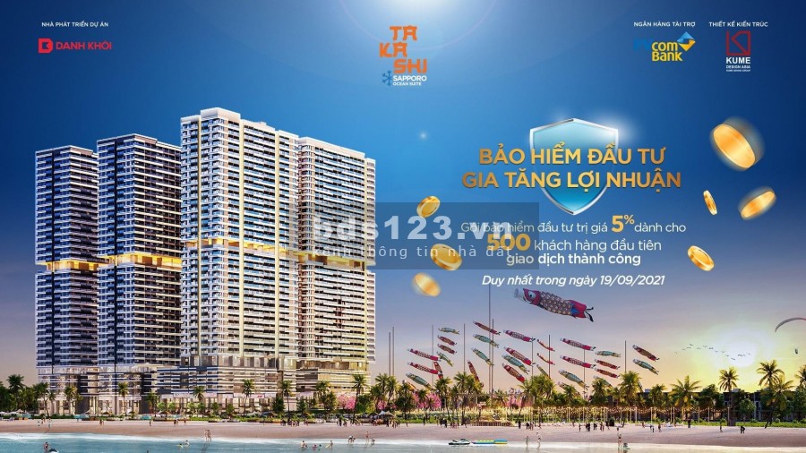 Tâm điểm đầu tư sinh lãi ngay chỉ 300 triệu, tặng gói bảo hiểm có giá trị 5% giá trị sản phẩm