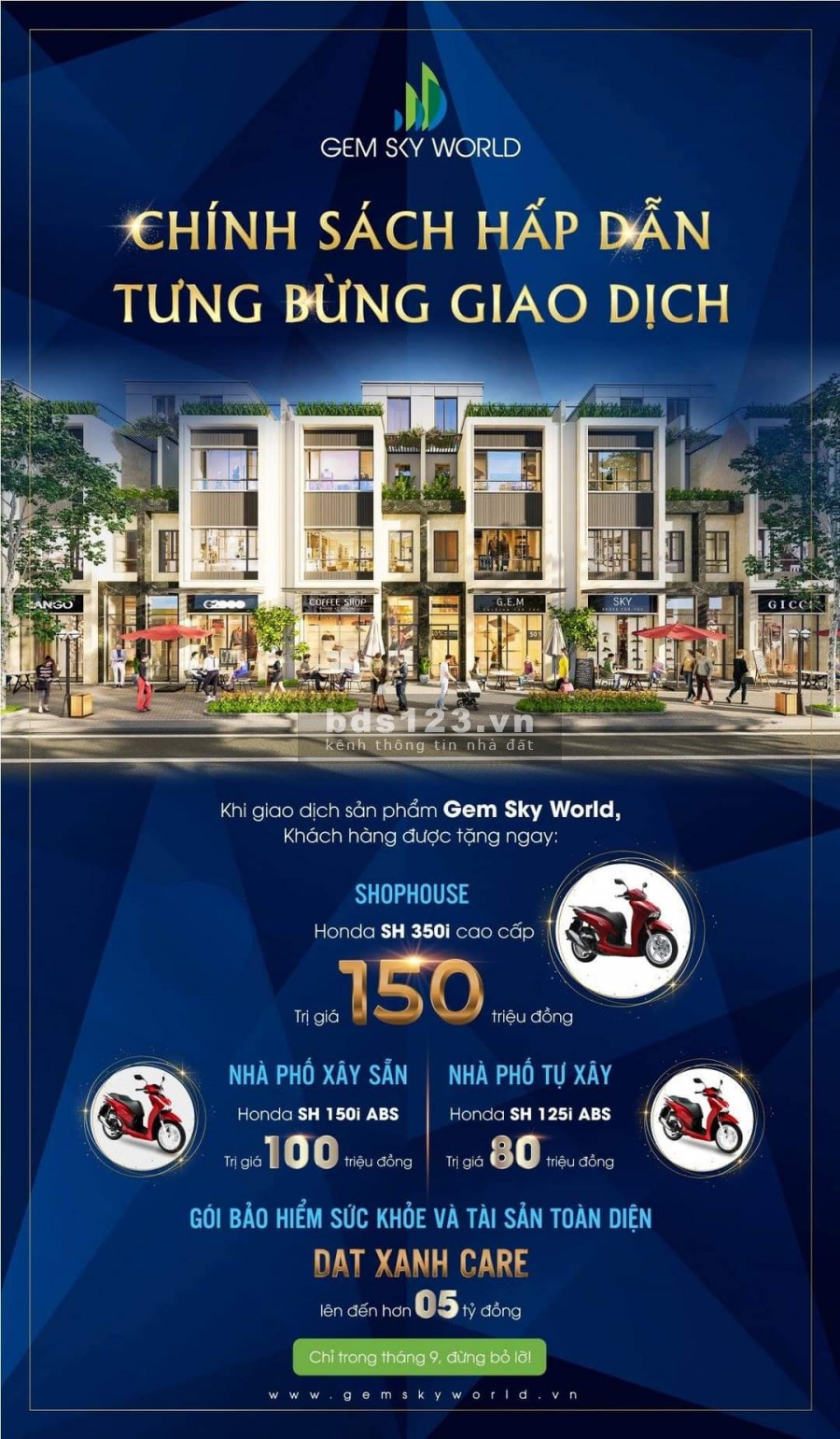 Mua nhà sang tặng xe SH trị giá 150 triệu đồng, chiết khấu cực khủng, pháp lí đầy đủ