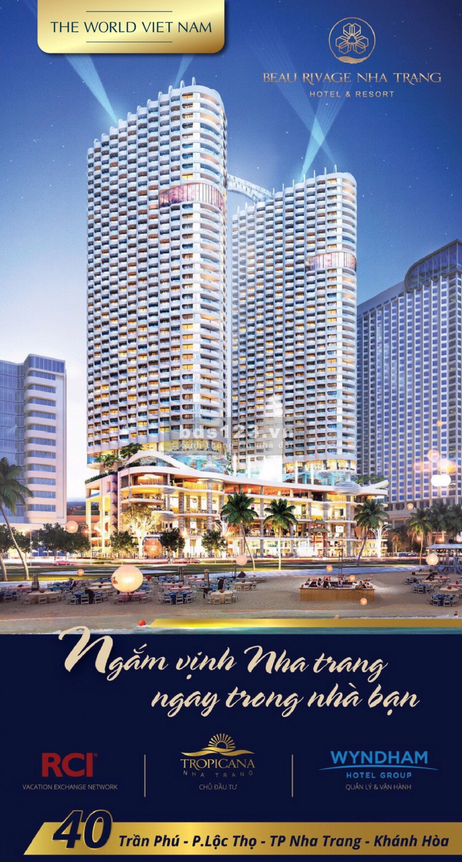 Bán Căn Hộ Biển 40 Trần Phú-Dự Án Beau Rivage Nha Trang-Hoa Hồng Sale 2%