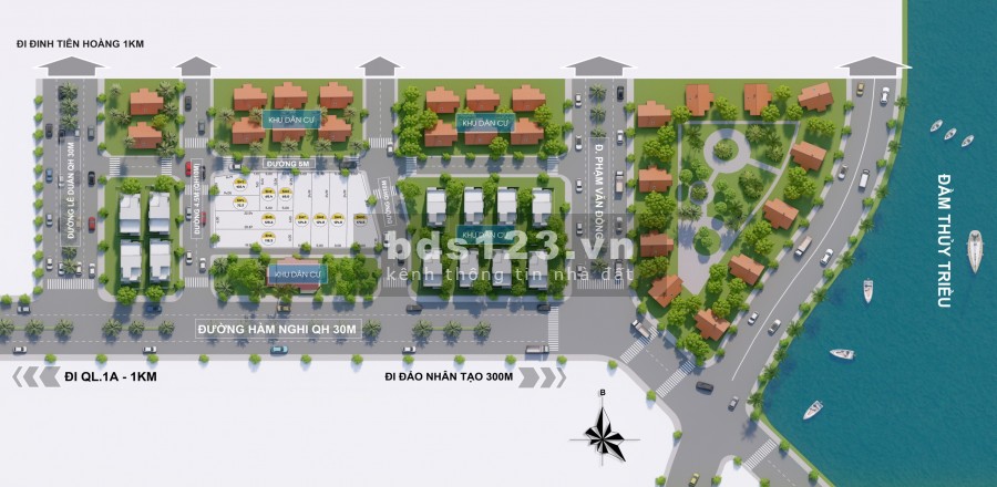 Ra mắt ĐỘC BẢN lô Shophuse ven đầm thủy triều căn góc giá chỉ 3,7 tỷ