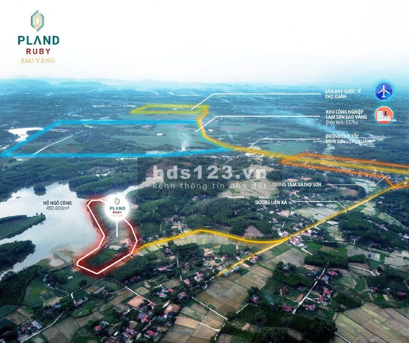 Cần bán LK1-05,06 khu nhà ở PLand Ruby Sao Vàng, Thanh Hoá