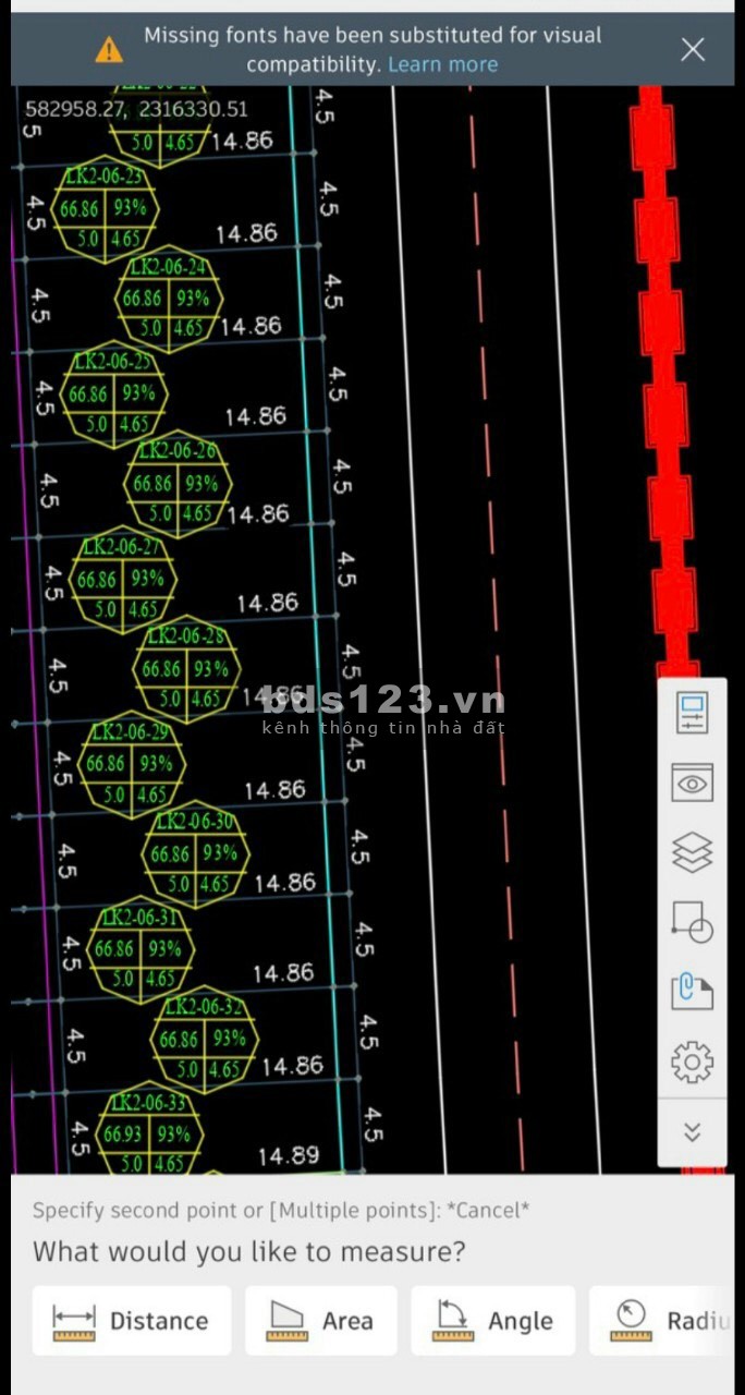 Bán đất KDC Nguyễn Lương Bằng, TP HD, 66.86m2, mt 4.5m, đường 17.5m, giá tốt