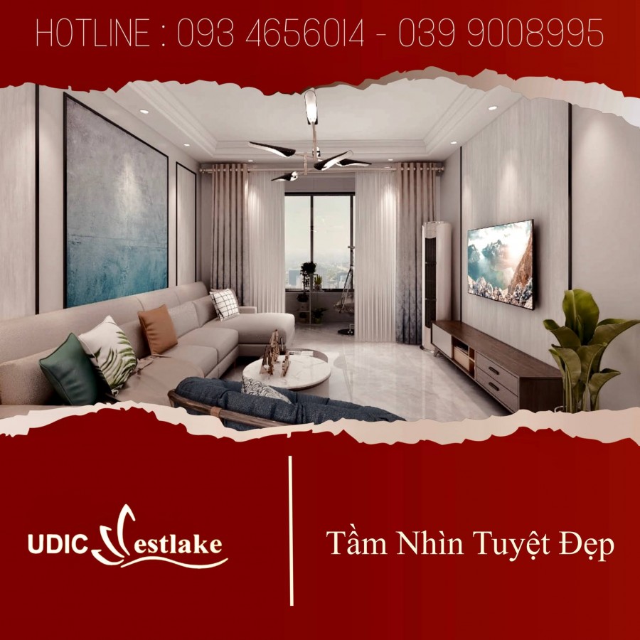 Căn hộ Udic Westlake Ciputra view Hồ Tây + Cầu Nhật Tân. Liên hệ ngay 0399008995