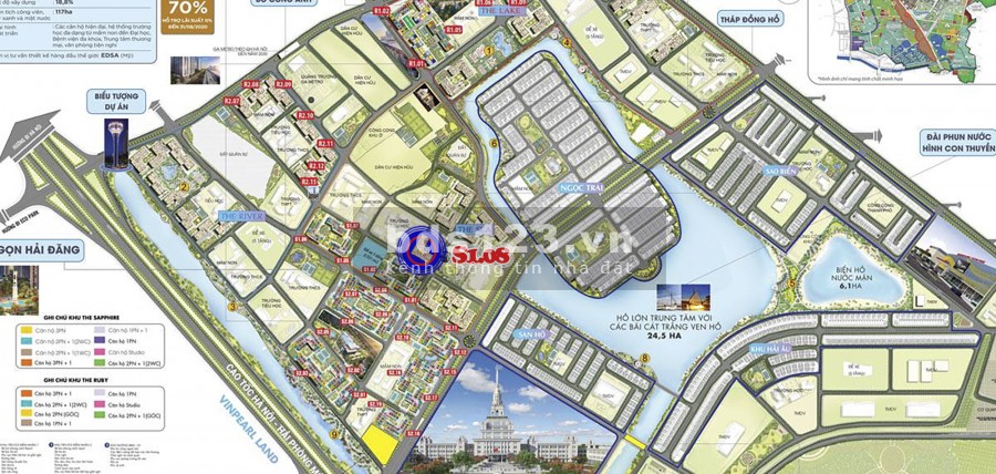 HOT - Shop chân đế S1.08 Vinhomes Ocean Park , 75.2m2,Giá 5.46 tỷ