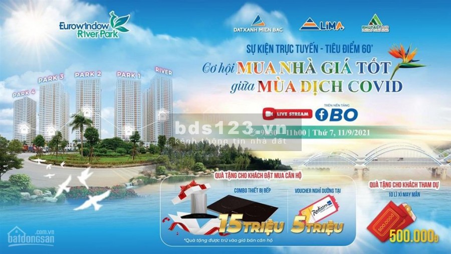 Chỉ Cần Đóng 20% GTCH Tại Eurowindow River Park Đông Anh Nhận Nhà Ở Ngay, HTLS0%