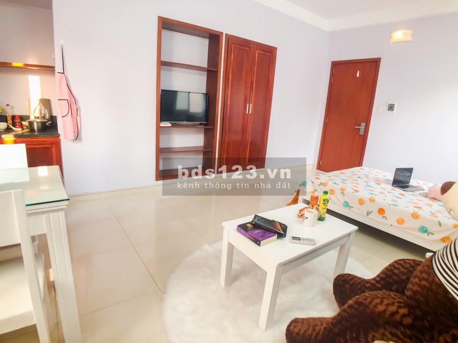 Cho thuê căn hộ 35m2 full nội thất ở phường 15 Tân Bình, được nuôi thú cưng, đủ đồ dùng