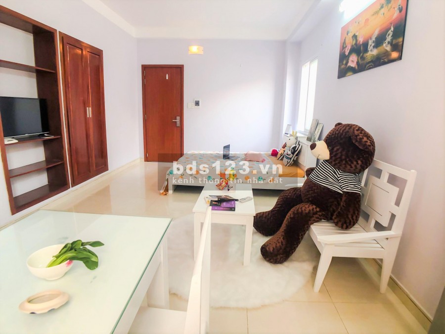 Cho thuê căn hộ 35m2 full nội thất ở phường 15 Tân Bình, được nuôi thú cưng, đủ đồ dùng