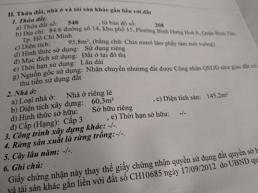 Chính chủ bán gấp nhà đẹp KP 15, P. Bình Hưng Hòa A, Bình Tân giá tốt nhất mùa dịch