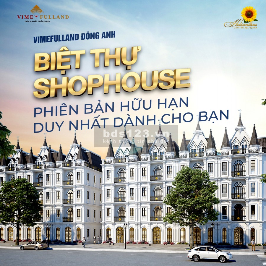 Bán căn shophouse đường 40m vị trí đẹp nhất dự án, hỗ trợ cho vay 65%, giá 11.5 tỷ