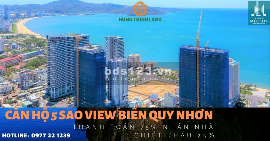 Căn hộ du lịch biển cao cấp TP Quy Nhơn mặt tiền An Dương Vương, CK lên đến 25% trong Tháng 9