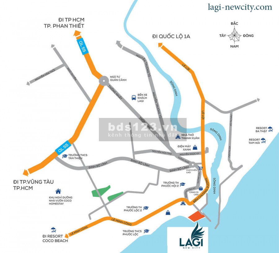 Khu đô thị biển đầu tiên tại Lagi, sổ đỏ sở hữu lâu dài, cam kết lợi nhuận 14%/ năm