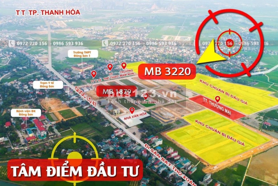 Bán gấp lô đất nền đầu tư tiềm năng mb 3220 Đông Thịnh, Đông Sơn, Thanh Hóa