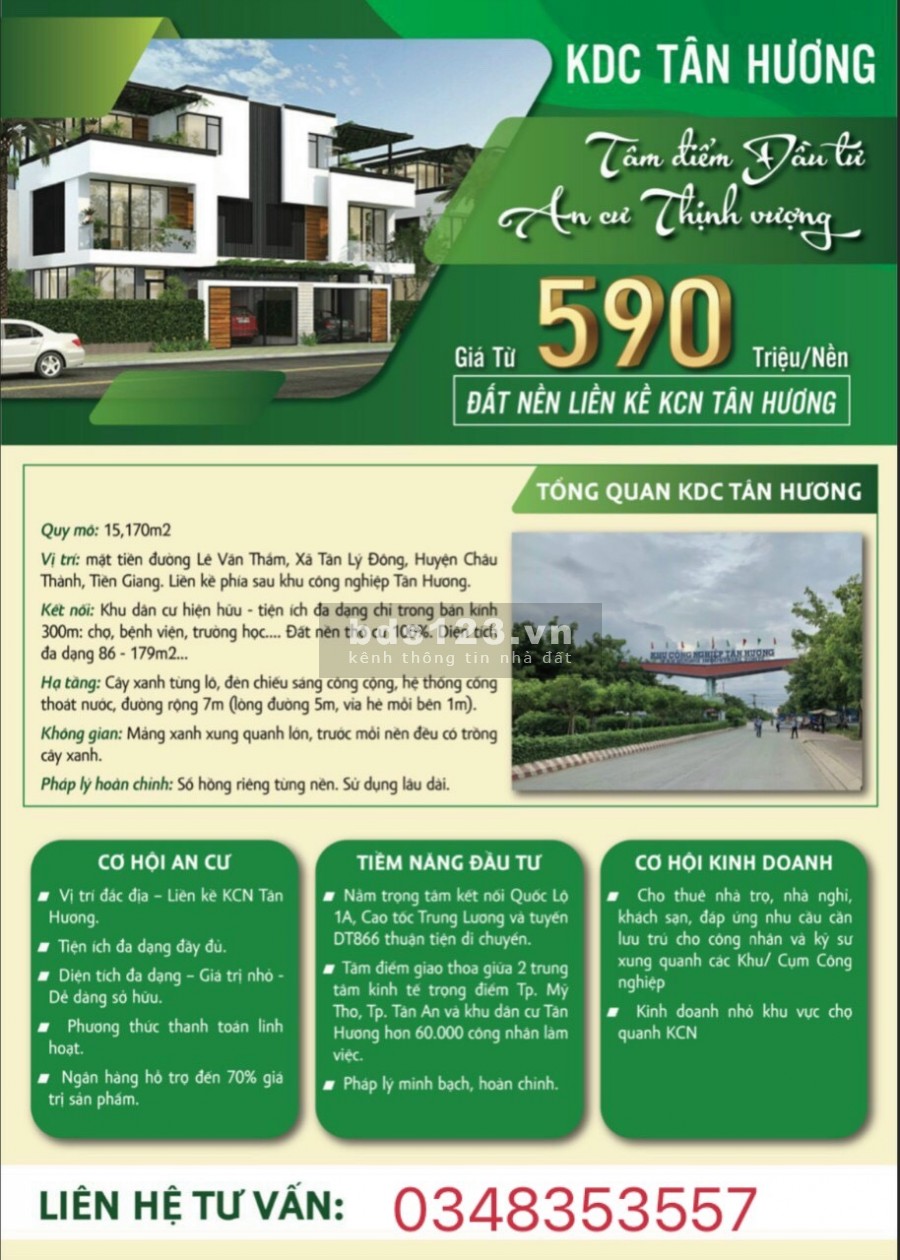 Đất nền giá rẻ khu khu công nghiệp Tân Hương sổ hồng riêng liền khu công nghiệp