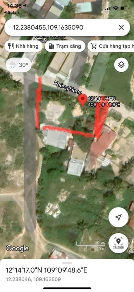 Cần bán 1 lô đất diện tích lớn tại khu Thuỷ Tú xã Vĩnh thái Nha Trang,
