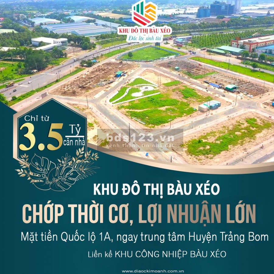 Đất Trảng Bom đối diện chợ Bàu Xéo sổ hồng riêng, chiết khấu cao, tiện ích xung quanh đủ