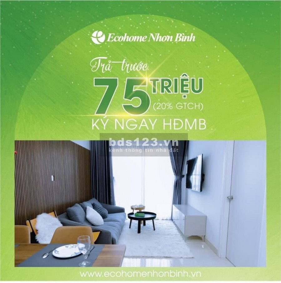 Duy nhất 2 suất mua nhà ở xa hội Ecohome Nhơn Bình chỉ 182 triệu/căn, 2 phòng ngủ