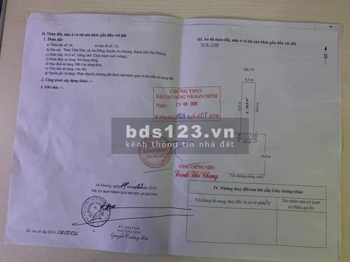 Cần bán lô đất Mặt đường Máng Nước An Đồng An Dương Hải Phòng, liên hệ 0981460231