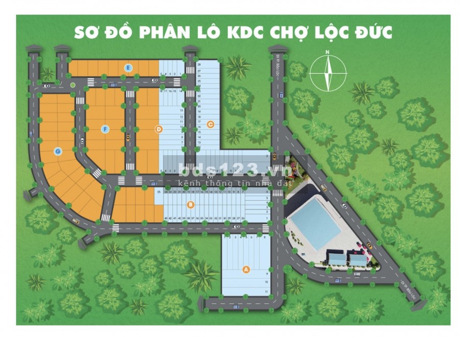 Đất nền chợ mới Lộc Đức, Bảo Lâm chỉ 5,5tr/m2 thổ cư 100% LH 0978726139