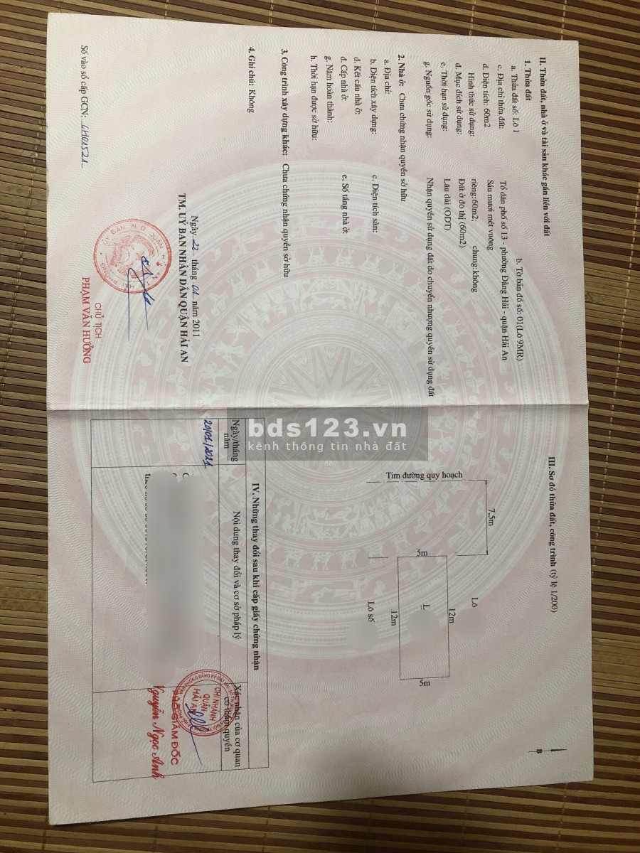 Em gái cần tiền bán nhanh lô đất hàng hiếm có lô 9 mở rộng tại Đằng Hải Hải An Hải Phòng