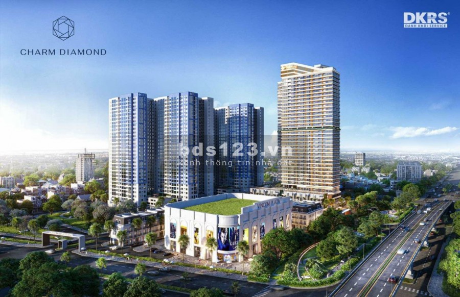 Charm Diamond, Tháp Biểu tượng của thành phố Dĩ An thiết kế kiến trúc sang trọng, giá tốt