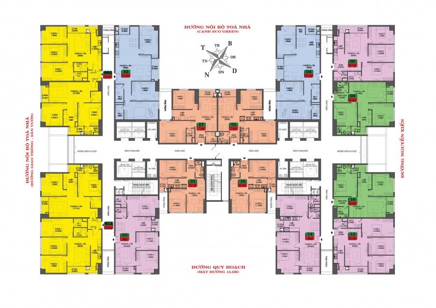 Housinco Premium - Nguyễn Xiển, BC Đông Nam, căn góc 94m2 TT liên hệ 0961822892