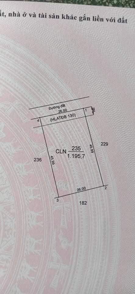 Bán đất Dầu Tiếng, Bình Dương 70 triệu/m2 giấy tờ đầy đủ, khu dân cư đông đúc, sổ sẵn