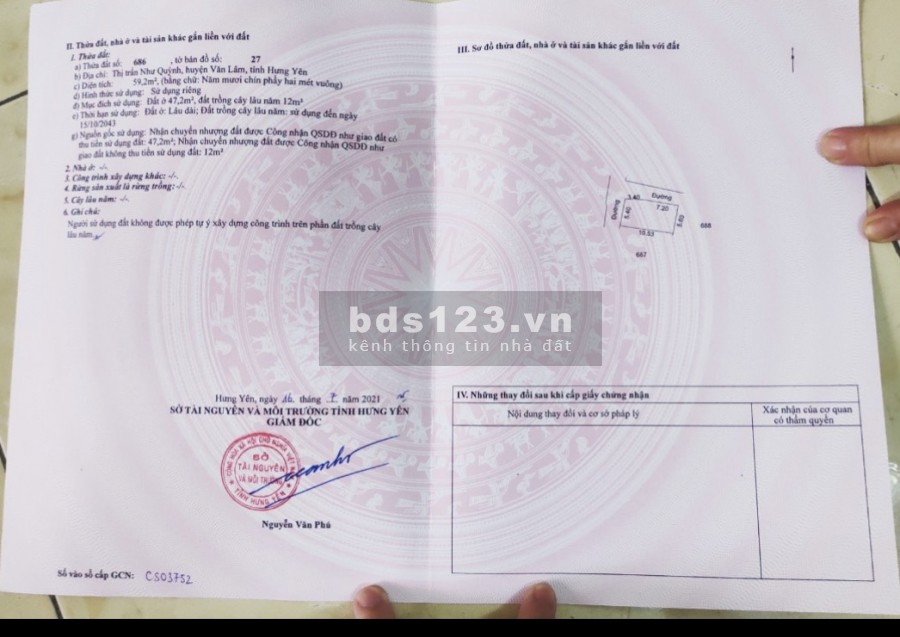 Còn duy nhất 3 sản phẩm cực đẹp tại thôn Như Quỳnh, thị trấn Như Quỳnh, sổ sẵn
