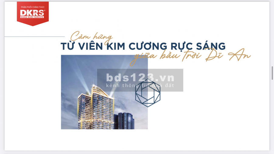 Đầu tư giai đoạn đầu dự án Charm Diamond Dĩ An, ngân hàng hỗ trợ vay đến 70% giá trị căn hộ
