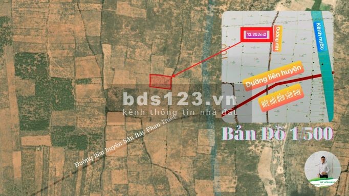 Bán 12.353m2 đất Bình Thuận xã Hồng Thái, Mặt tiền đường, sổ đỏ, pháp lí rõ ràng chính chủ
