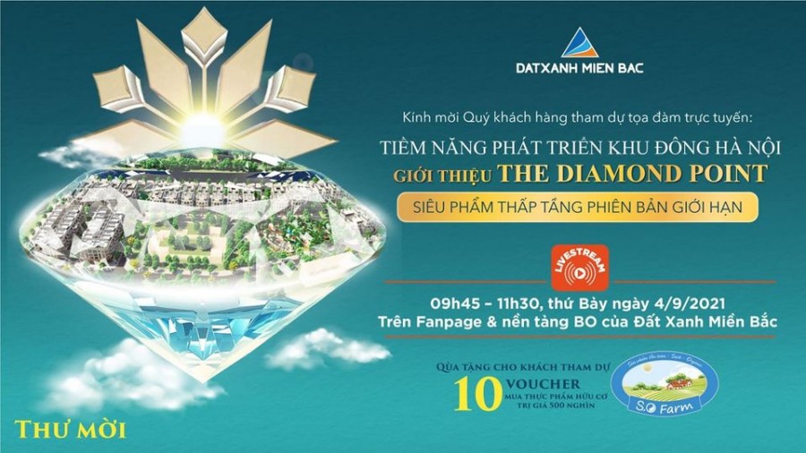 Tâm điểm kim cương trung tâm Quận Long Biên, liền kề biệt thự The Diamond Point