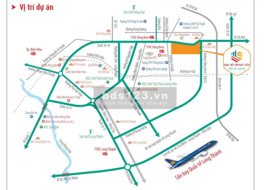 Chính chủ cần bán đất thị trấn Trảng Bom, Quốc Lộ 1A, giá bán chỉ 14 triệu/m2