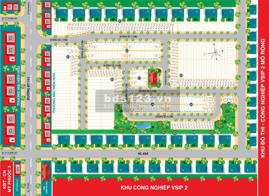 Bán gấp lô đất mặt tiền DT741, thị xa Bến Cát, giá đầu tư 14/9, khu dân cư hạ tầng hoàn thiện