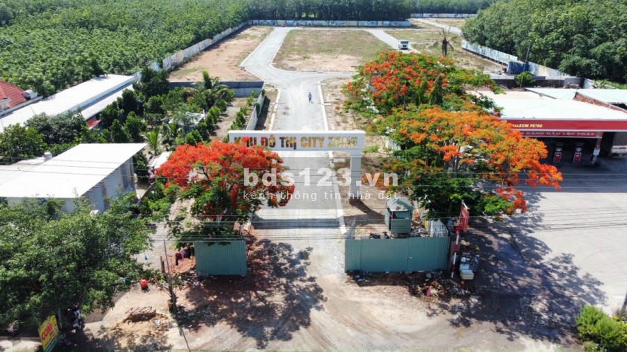 Bán gấp lô đất mặt tiền DT741, thị xa Bến Cát, giá đầu tư 14/9, khu dân cư hạ tầng hoàn thiện