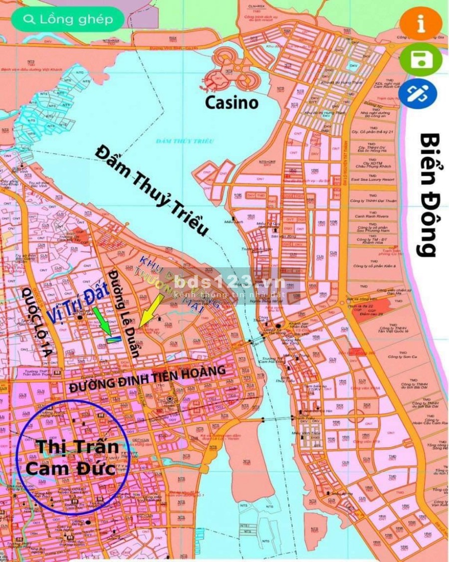 Bán đất nền trung tâm hàng chính Cam Lâm, đầu tư sinh lời cao, pháp lí đầy đủ, lhcc
