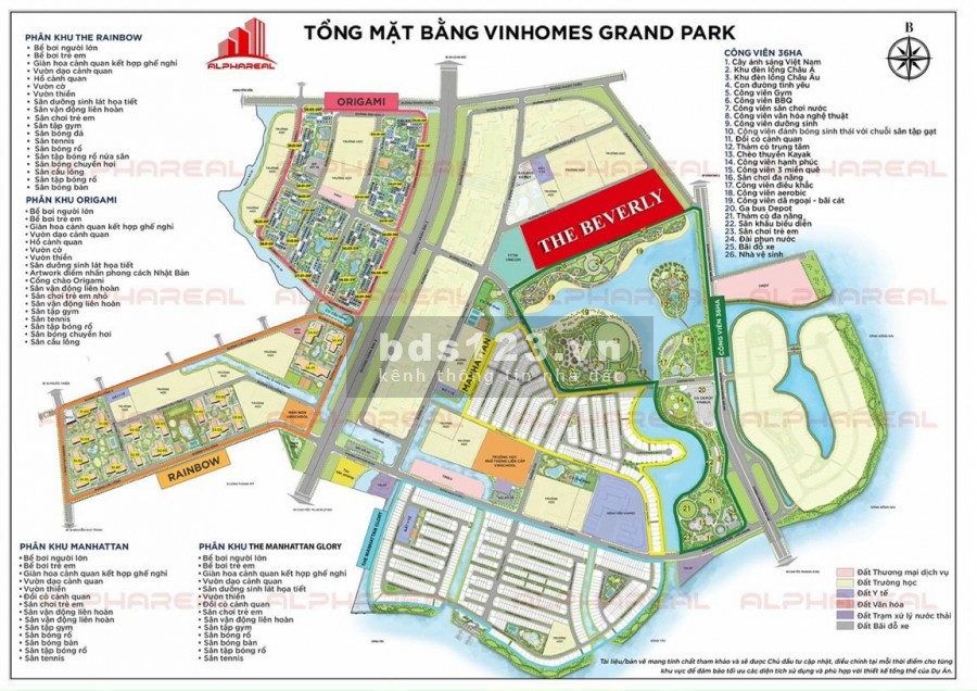 The Beverly phân khu với vị trí đẹp nhất tại dự án Vinhomes Grand Park, Quận 9, pháp lí đủ