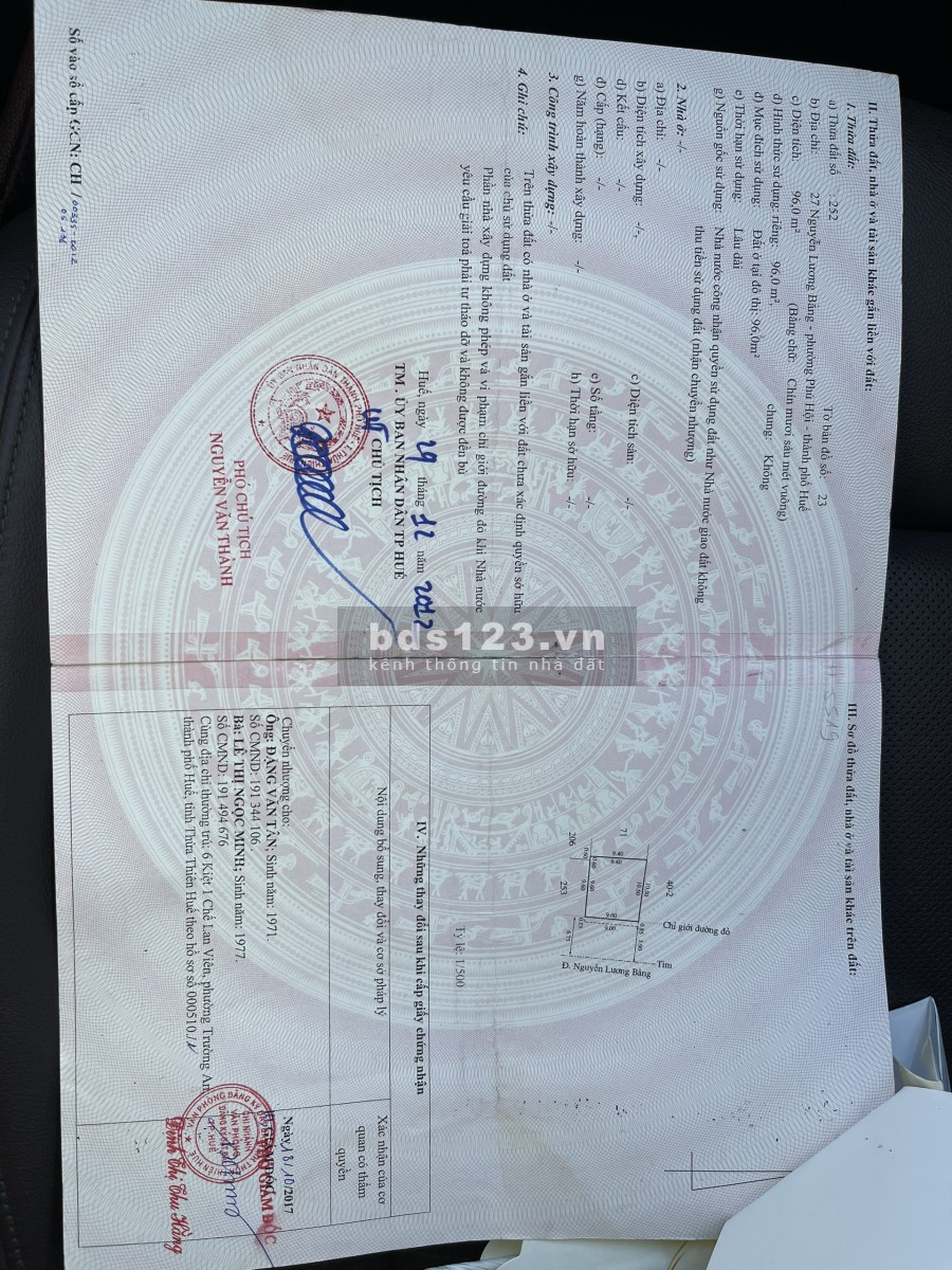 Bán nhà mặt tiền kinh doanh Nguyễn Lương Bằng liên hệ 038-747-1015, giá 8.5 tỷ