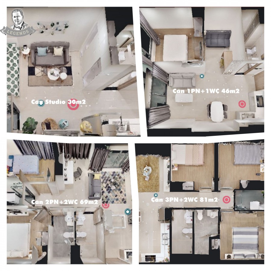 Bán căn hộ 1PN+1WC, 47m2 dự án Vinhomes Grand park view cực đẹp giá tốt nhất thị trường