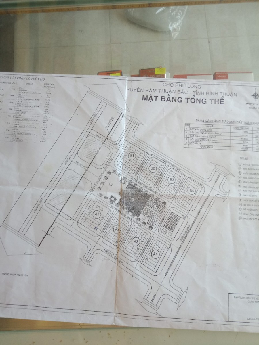 Bán đất dãy A1 lô số 15 CHỢ PHÚ LONG, Hàm Thuận Bắc, Bình Thuận giá tốt nhất mùa dịch