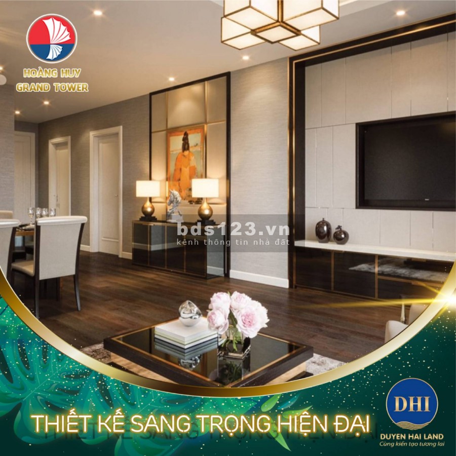 Chỉ với 500 triệu đồng sở hữu căn hộ Hoàng Huy Grand Tower, tiềm năng cho thuê hay để ở đều cực tốt.