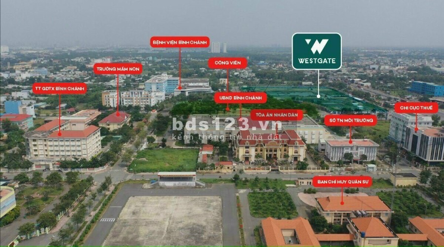 West Gate - Một vị trí không thể hoàn hảo hơn tại phía Tây Sài Gòn, liên hệ 0979810280