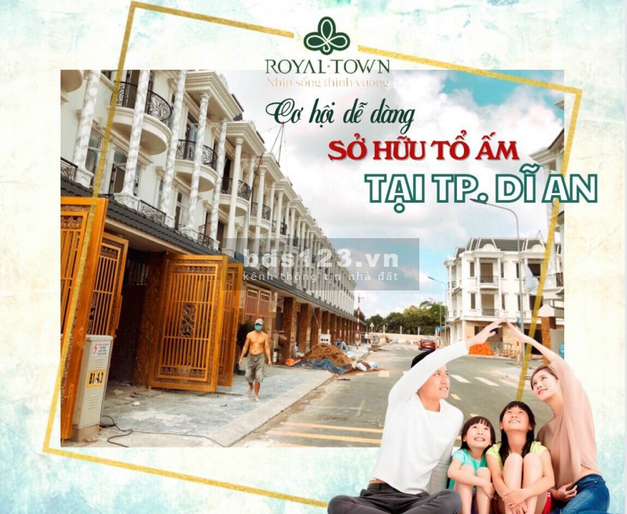 Bán nhà phố thương mại ngay trung tâm thành phố Dĩ An Bình Dương tiện ích đầy đủ