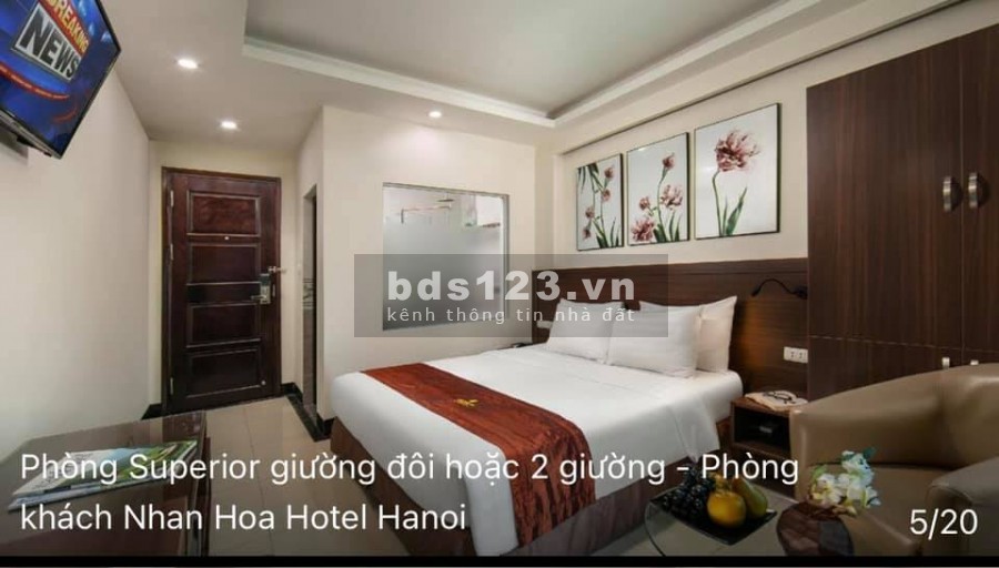 Bán Khách Sạn 3 Sao Nhân Hòa 9 tầng 42 Phòng Chuẩn dt 250m2 mặt tiền 9.2m, giá 58 tỷ