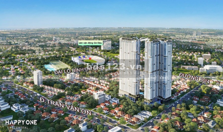 Bán căn hộ Happy One Central khu dân cư đông đúc tiện ích xung quanh đủ, sổ hồng riêng