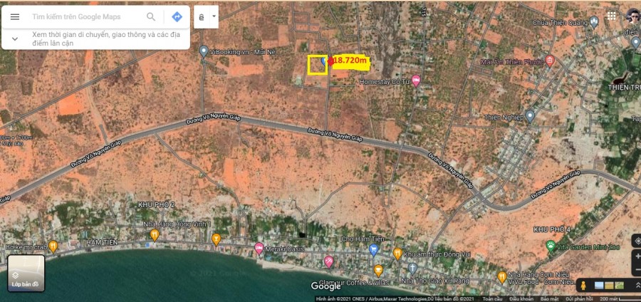 Cần bán lô đất diện tích sử dụng 18.720m đất View biển thích hợp nhà đầu tư Phân Lô