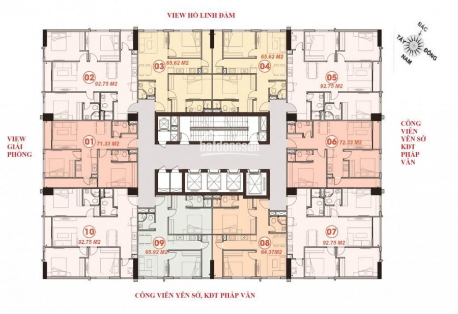 Sở hữu căn hộ 3PN tại quận Hoàng Mai chỉ với 600tr - CK5% - HTLS0% vay tối đa đến 65% GTCH