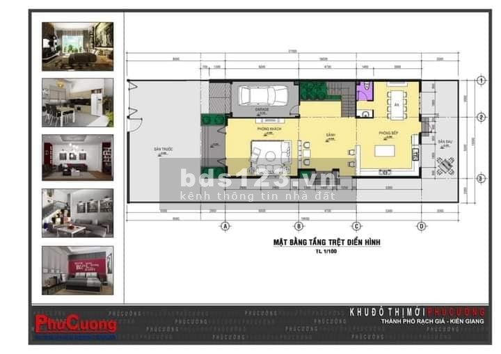 Bán đất nền Biệt Thự MT Nguyễn Thành Thép , Khu Đô Thị Phú Cường, Kiên Giang, 10x27m giá 2 tỷ xxx