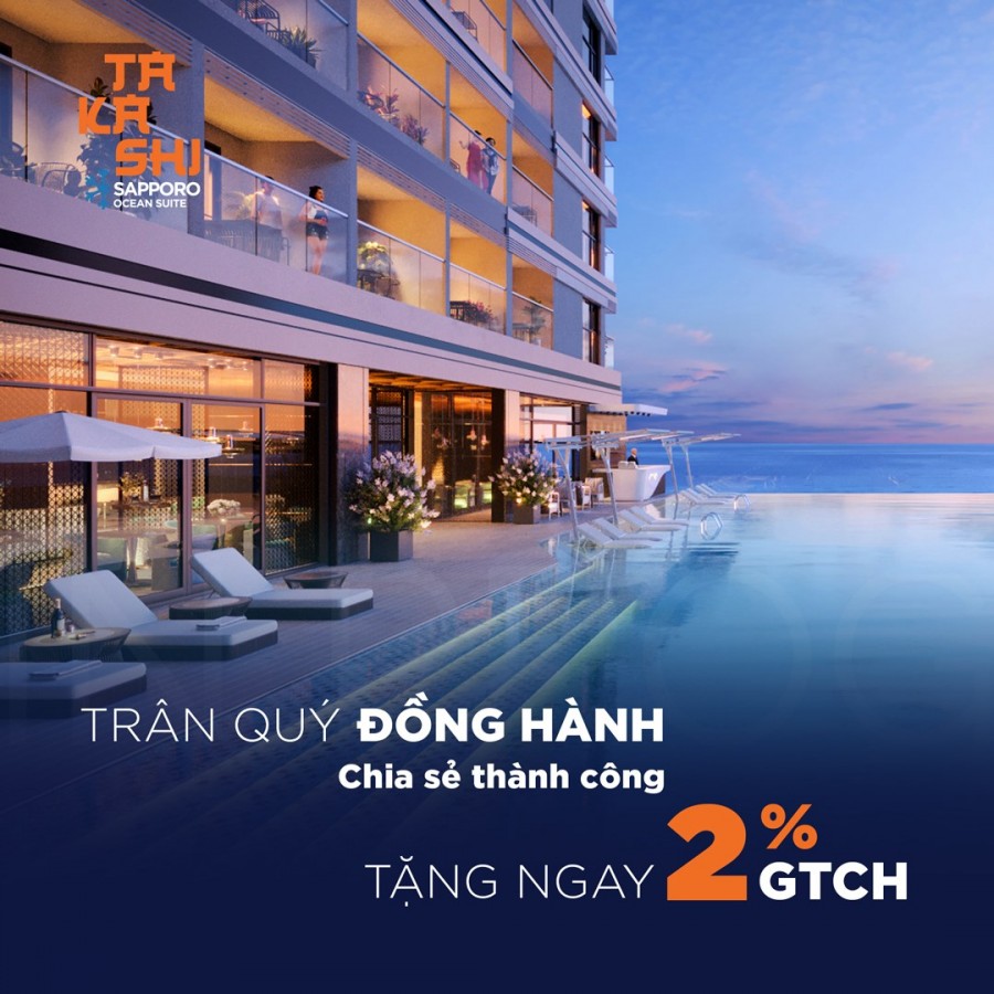 Thời điểm vàng để đầu tư căn hộ Takashi Ocean Suite Kỳ Co chỉ 130 triệu, hỗ trợ lãi suất 0%