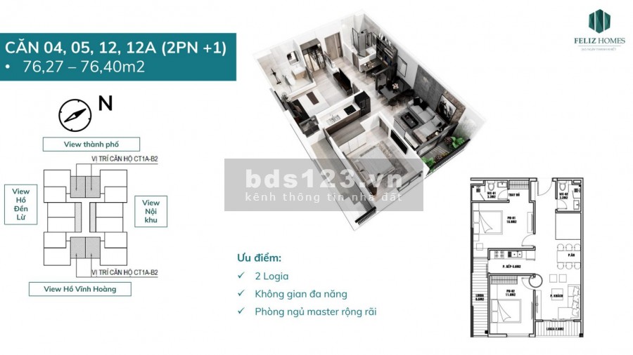 Chính chủ cần bán căn hộ diện tích 79m2 Feliz Home giá, vị trí tốt nhất thị trường, lhcc
