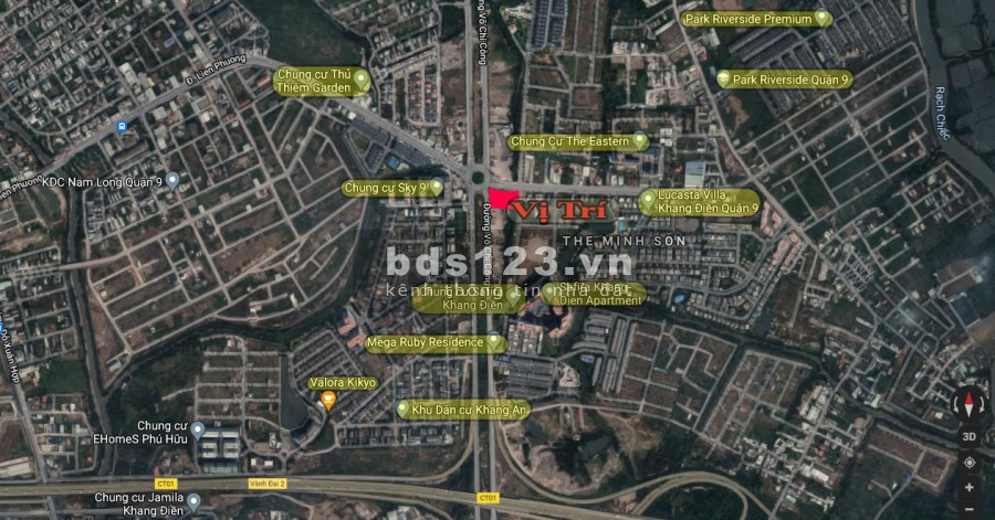 Bán 2299m2 đất 2 mặt tiền Võ Chí Công & Liên Phường, Phú Hữu, Quận 9 giá bán 145 tỷ
