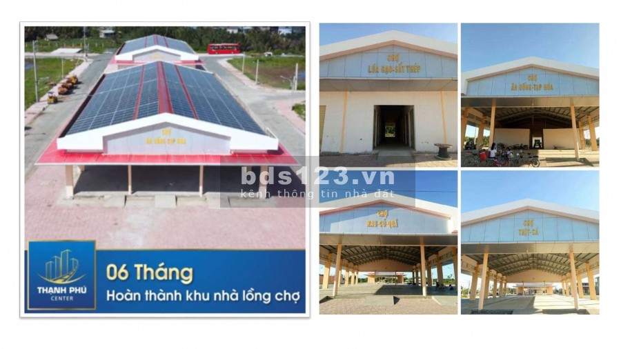 Cần bán đất nền liền kề chợ, Cụm Công Nghiệp giá ưu đãi Huyện Thạnh Phú, tiện ích đủ
